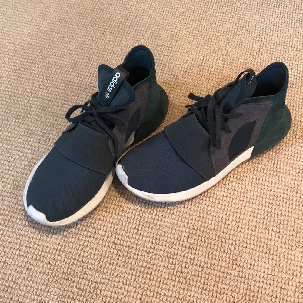 Adidas Tubular Green High-Top Gym Shoes
